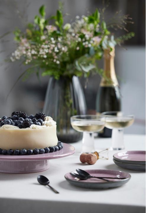 Image du produit Bitz Assiettes petit déjeuner et dessert 6 pièces, gris/rose clair (6x, 17 cm)