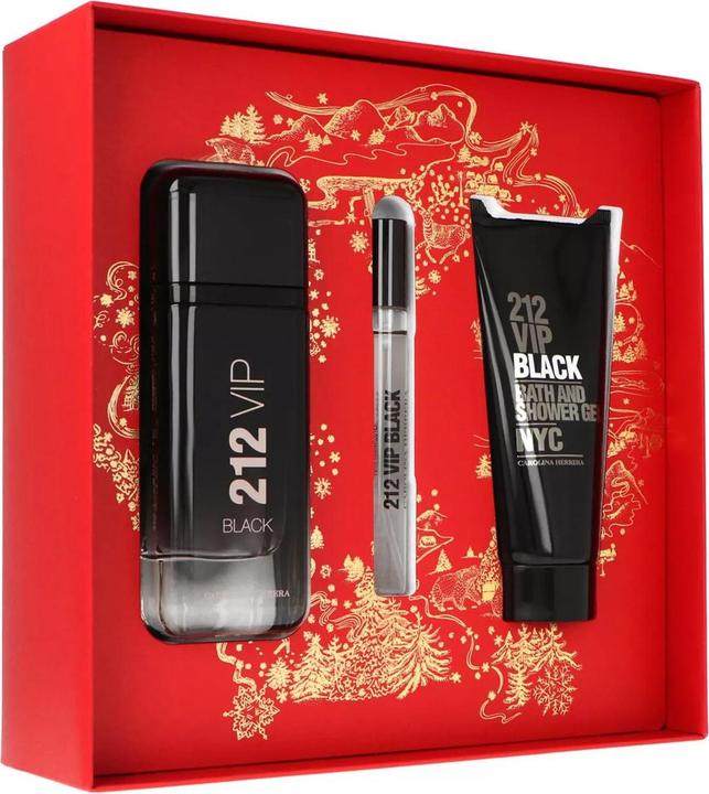 Image du produit Carolina Herrera C.H. 212 VIP BLACK MEN EDP SPRAY 100 ML ENSEMBLES NAV24 (Coffret de parfum)