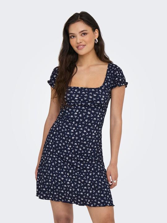 Produktbild Only Normal geschnitten V-Ausschnitt Glockenärmel Midikleid Kleid (XS)