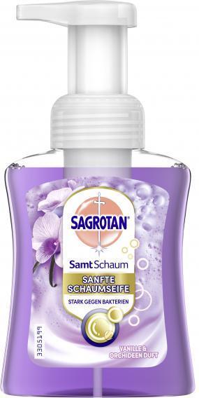 Actual product image Sagrotan VelvetFoam Vanilla&Orchid (Liquid soap, 250 ml)