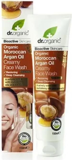 Actual product image Dr. Organic Dr Organic Moroccan Argan Oil Cream Face Wash 150ml (Cleansing lotion, 150 ml)