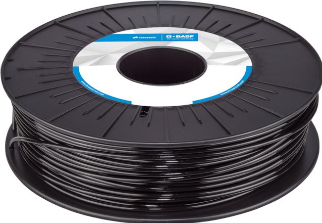 Produktbild Basf U 23736 - lebensmittelechtes Filament - schwarz - 1.75 mm - 2.500 (PET, 1.75 mm, 2500 g, Schwarz)