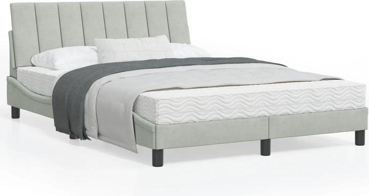 Produktbild vidaXL Bettgestell mit Kopfteil Samt (140 x 200 cm)