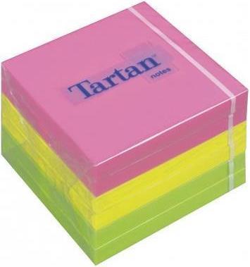 Tartan Notes Sticky notes, 76 x 76 mm, neon, 100 sheets/pad (76 x 76 mm)