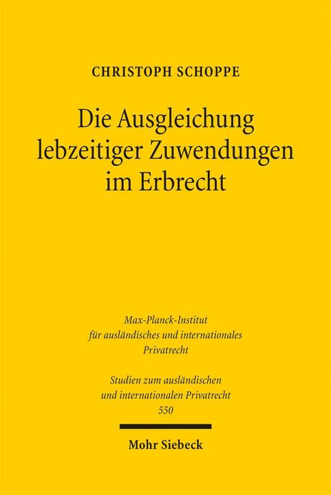 Produktbild Die Ausgleichung lebzeitiger Zuwendungen im Erbrecht