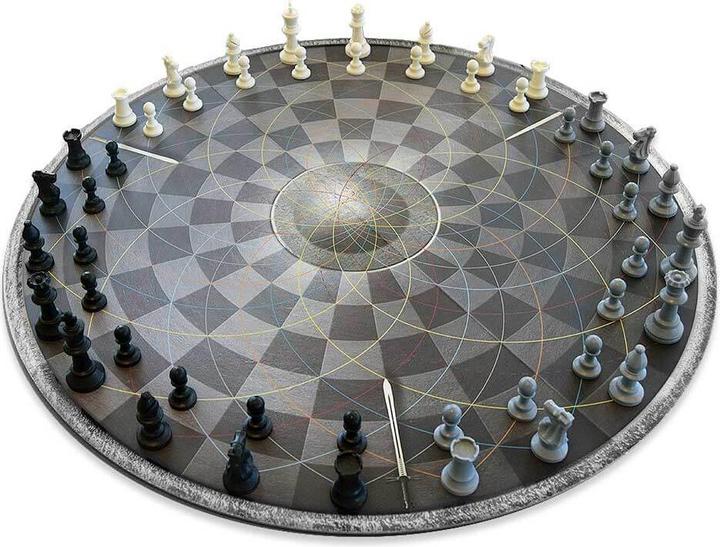 Produktbild TOP Schach für Drei - Rundes Schachbrett