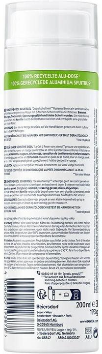 Immagine prodotto NIVEA MEN Sensitive Cool (200 ml, Gel da barba)