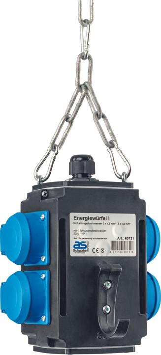 As - Schwabe as-Schwabe 60731 MIXO energy cube I, klaar voor aansluiting (CEE 7/3)