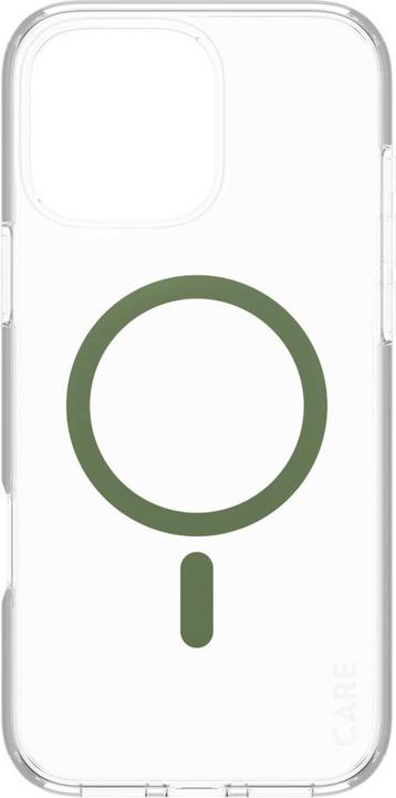 Actual product image PanzerGlass CARE by ® Flagship Case Transparent Urban Combat w. Green MagSafe iPhone '24 6.9" Pro (Apple iPhone 16 Pro Max)