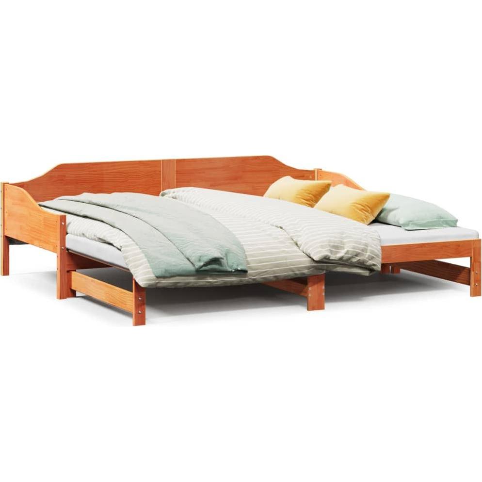 VidaXL, Bett, Tagesbett Ausziehbar (90 x 200 cm)