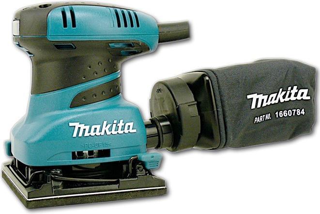 Actual product image Makita BO4556K Vibratory sander, 200 W, 114 x 140 mm, paper dust bag, 14000 min-1, Velcro fastener, 1 (Sander, 200 W)