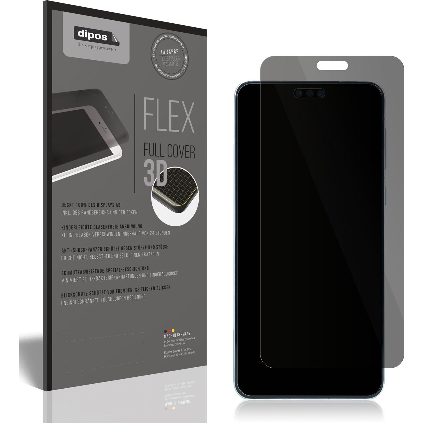 Dipos Blickschutzfolie 2-Way Anti-Shock (1 Stück, Huawei Mate 60 Pro), Smartphone Schutzfolie, Transparent