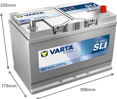 Varta Blue Dynamic G7 (12 V, 95 Ah, 830 A)