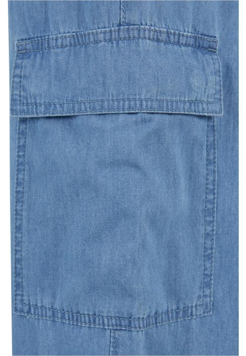 Actual product image Urban Classics Ladies Light Denim Cargo Pants - 138401 (S)