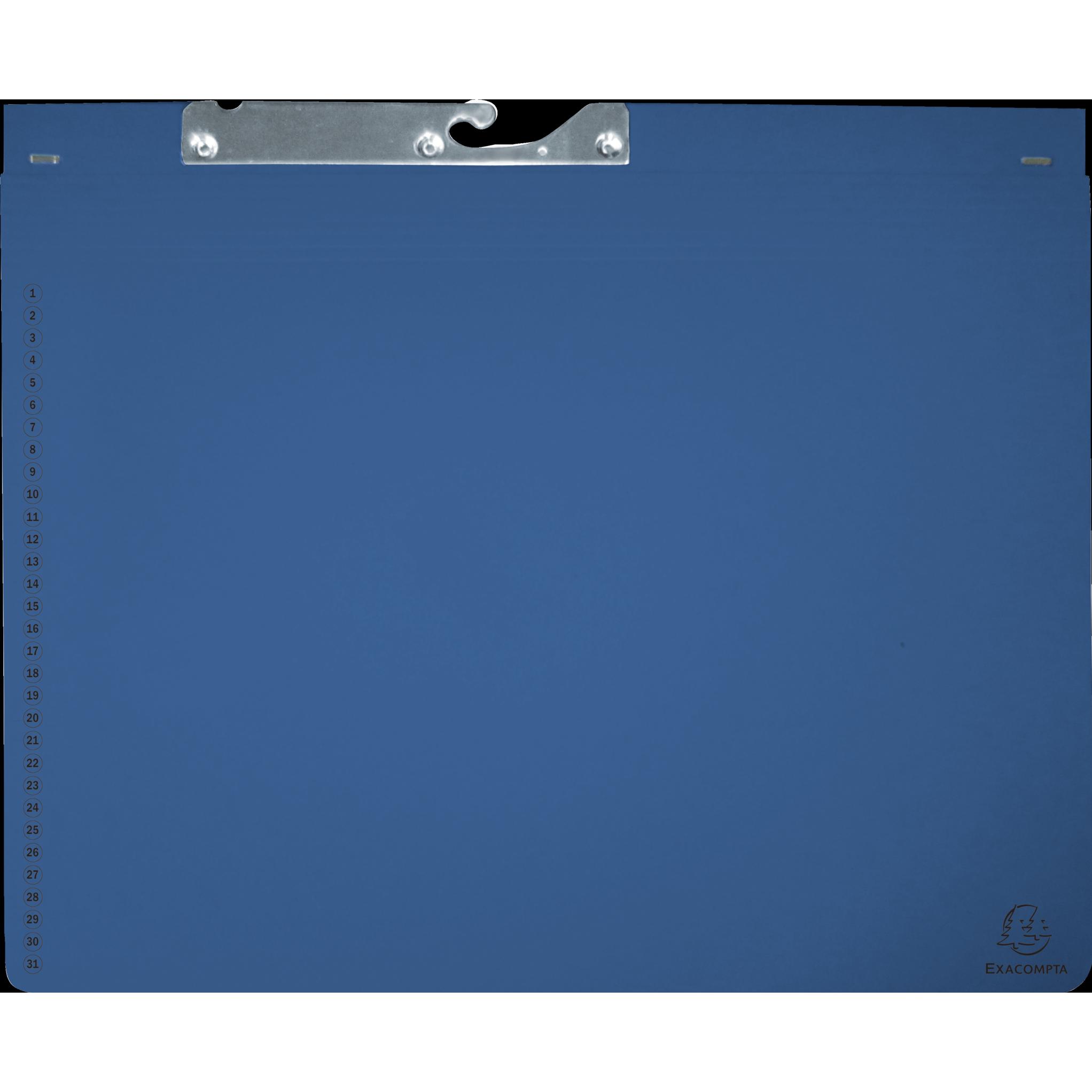 Exacompta, Mappe, Pendelhefter, 2 Abheftvorrichtungen, blau (A4, 25 x)