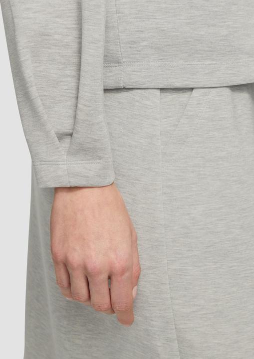 Produktbild S.Oliver Sweatshirt Scuba-Sweatshirt aus Modalmix mit Faltendetail (46)