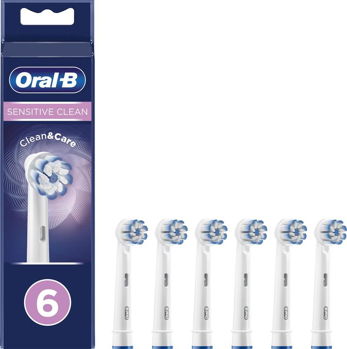 Produktbild Braun Oral-B Sensitive Clean 80339551, 6 pc(s), White, 33.3 g, Hungary, Oral-B, 6 pc(s) (6 x)