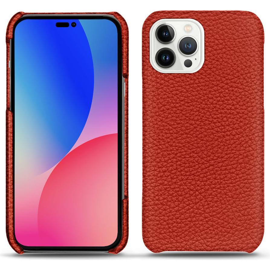 Noreve Lederschutzhülle (Apple iPhone 14 Pro Max), Smartphone Hülle, Orange