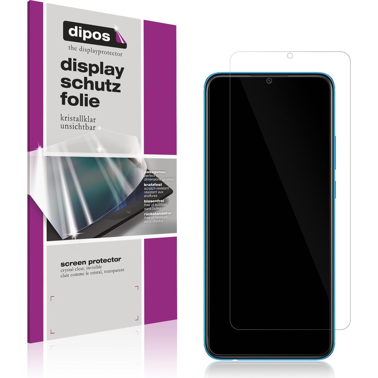 Dipos Displayschutzfolie Crystalclear (6 Stück, Oppo A16e), Smartphone Schutzfolie, Transparent