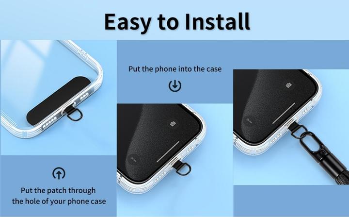 Produktbild Screenguard Kurze Universal Handykette für Smartphone Hüllen Wristband