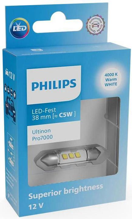 Image du produit Philips LED-Fest 38 mm Ultinon Pro7000 4000 K (C5W)