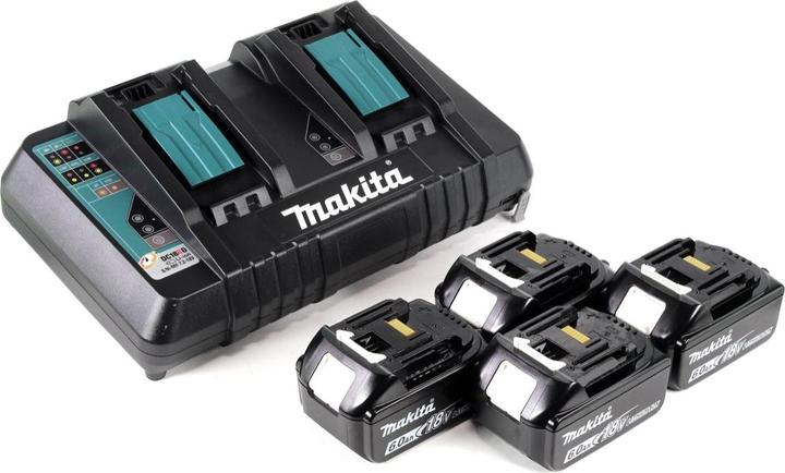 Image du produit Makita DUC 353 PG4 Batterie tronçonneuse 36V ( 2x18V ) Brushless 35 cm + 4x 6,0 Ah batterie + double (Tronçonneuse à batterie)