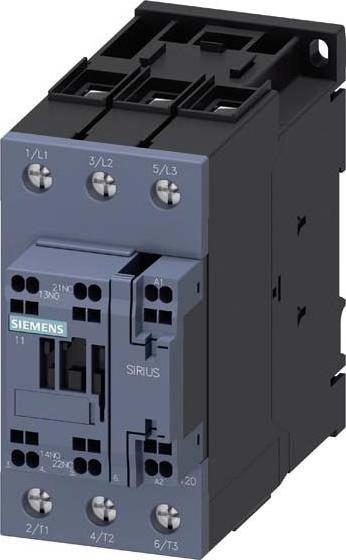 Produktbild Siemens Leistungsschütz 22kW 3S 24VAC 51A 3RT2036-3AB00