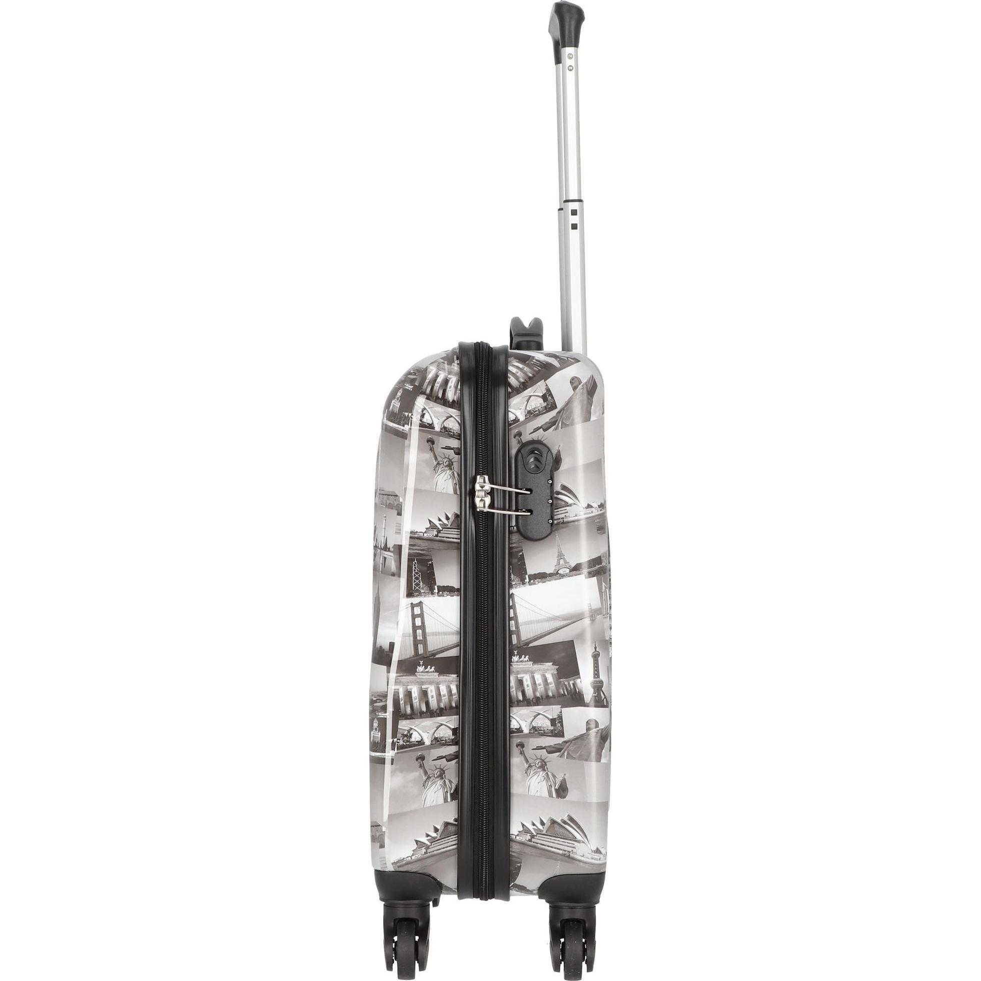Thumbnail - Nowi, Koffer, City 4 Rollen Kabinentrolley 55 cm, Weiss, (36 l, Handgepäck (bis 50l))