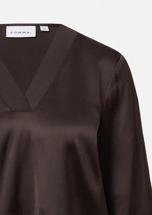 Immagine prodotto Comma Bluse Satinbluse mit V-Ausschnitt (34)