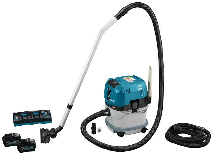 Image du produit Makita VC004GLT21 XGT 40V Max Li-Ion accu stofzuiger set (2x 5.0Ah accu) - AWS (Aspirateur eau et poussière)