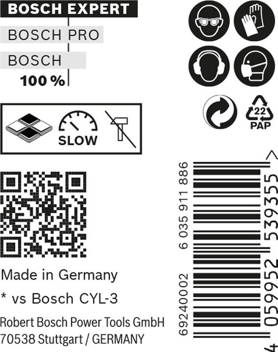 Produktbild Bosch Professional Zubehör EXPERT CYL-9 MultiConstruction Bohrer 7 x 60 x 100 mm, 10-teilig (7 mm)