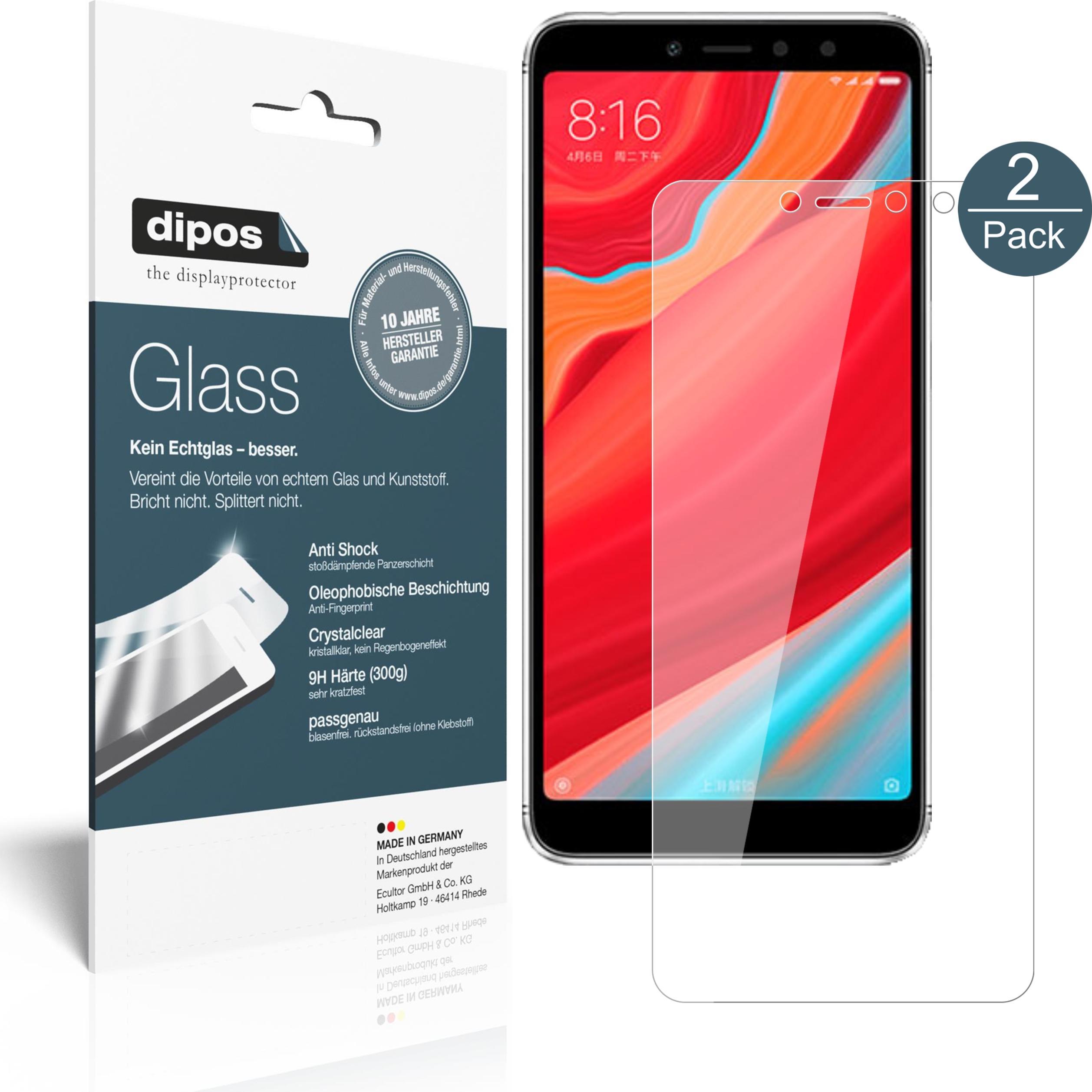 Dipos Displayschutz Anti-Shock (1 Stück, Xiaomi Redmi S2), Smartphone Schutzfolie, Transparent