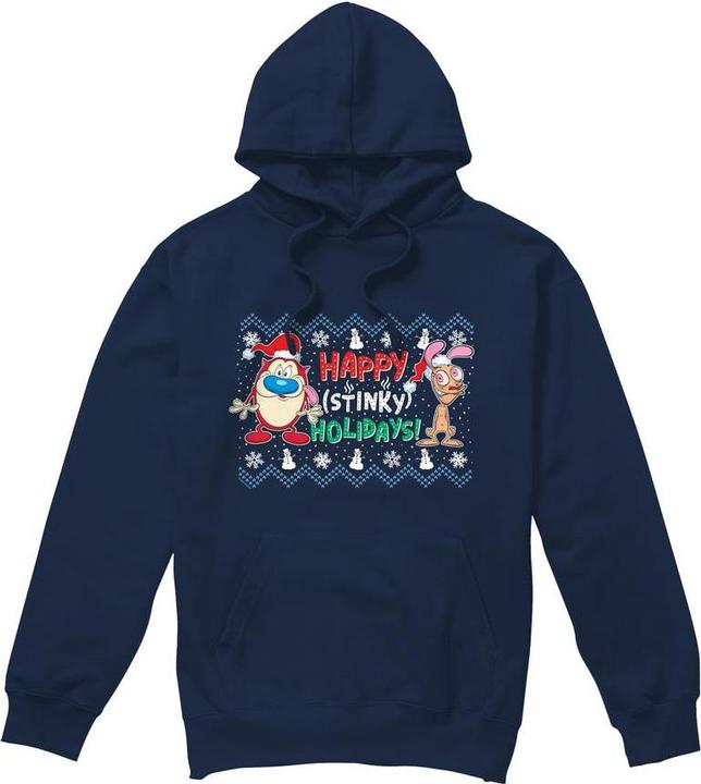 Produktbild Ren & Stimpy Happy Stinky Holidays Kapuzenpullover (S)