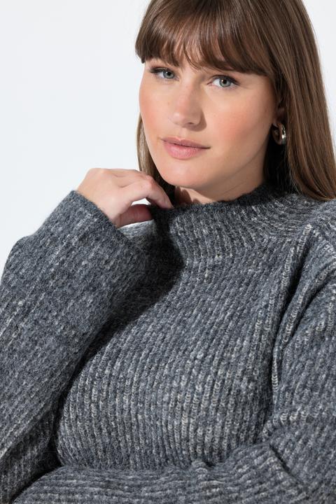 Produktbild Ulla Popken Pullover, Streifen, Stehkragen, Langarm (62)