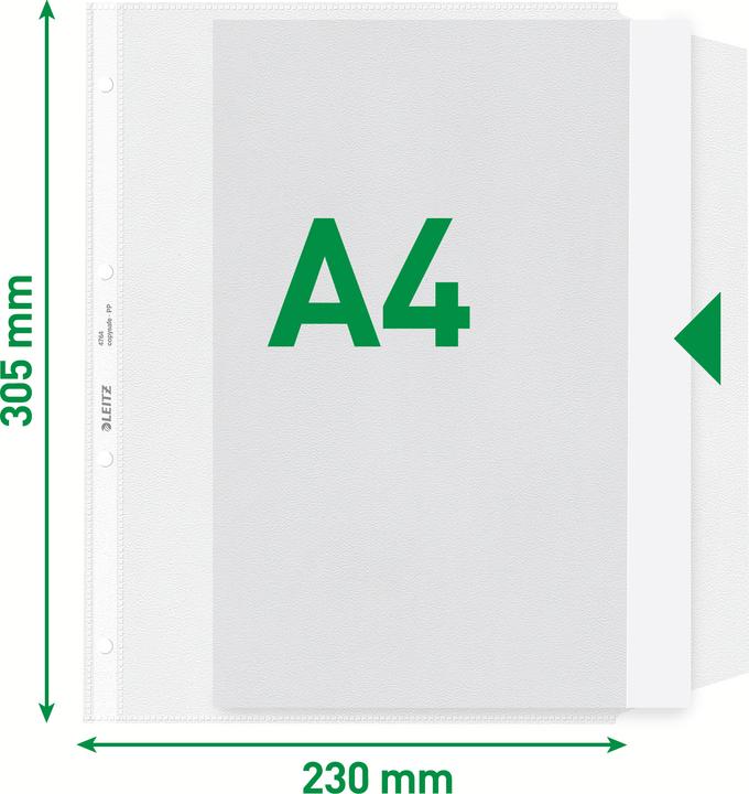 Produktbild Leitz L:Prosp.Hülle PP m.Klappe (A4, 50x)