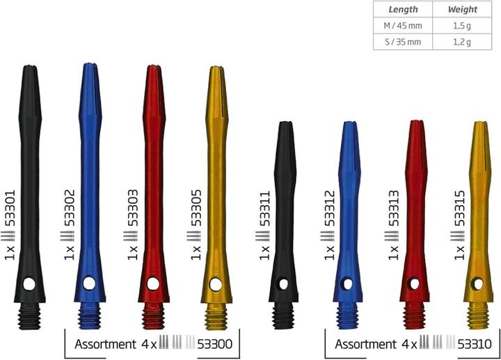 Bull's Simplex Aluminium Shaft (M (45 mm))