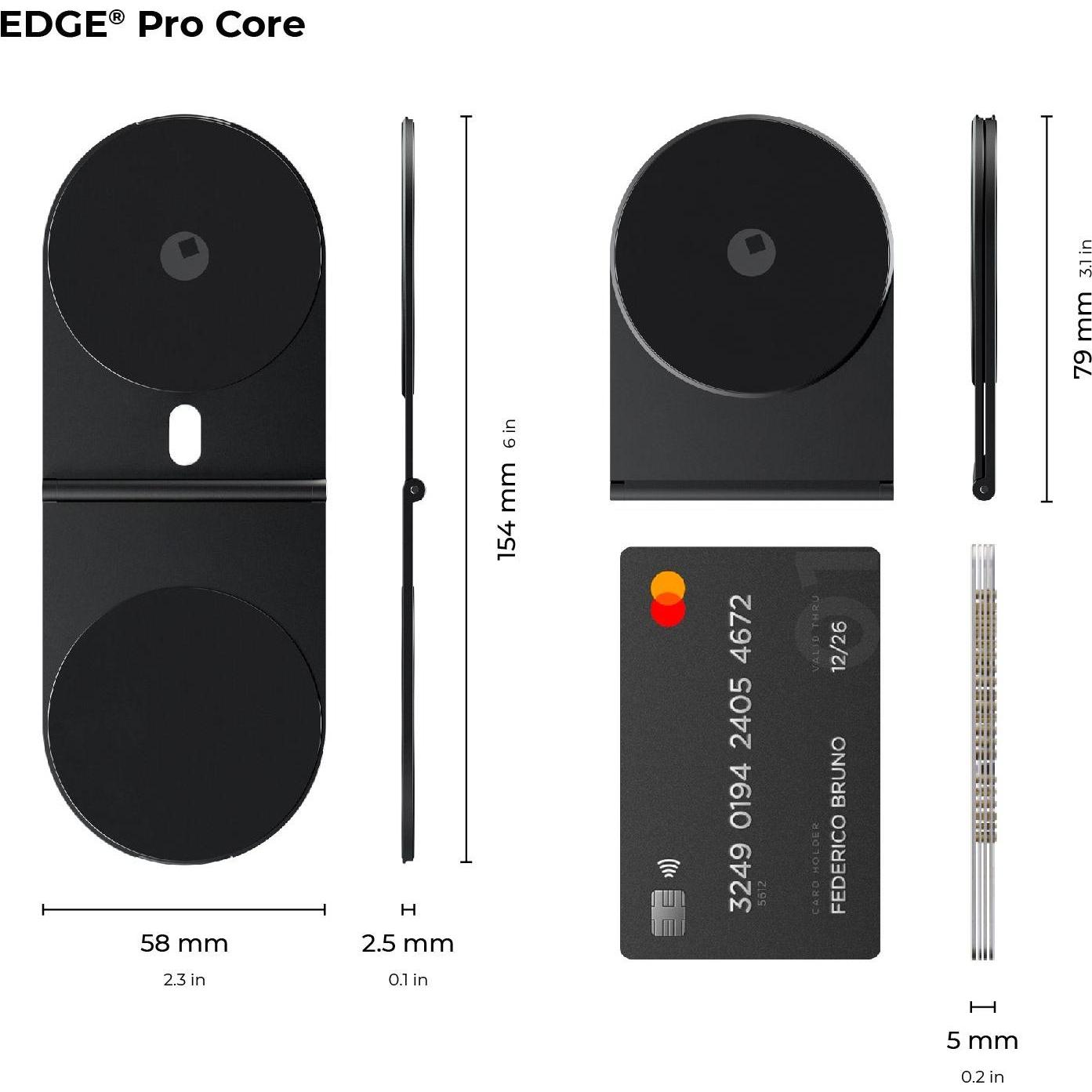 Thumbnail - Rolling Square Edge Pro Core, Smartphone Halterung, Grau