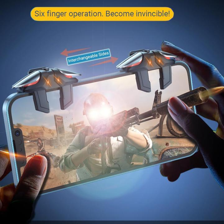 Produktbild Ozkak Mobile Controller Trigger für Handyspiele (4 Auslöser) (Android, iOS)