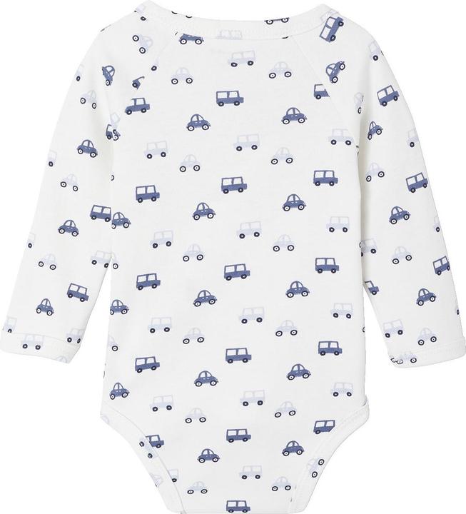 Actual product image Vertbaudet Bio-Kollektion: 5er-Pack Baby Wickelbodys, Langarm (68)