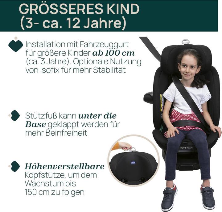 Produktbild Chicco Autositz Twist Recline Everone i-Size (Reboarder, ECE R129/i-Size Norm)