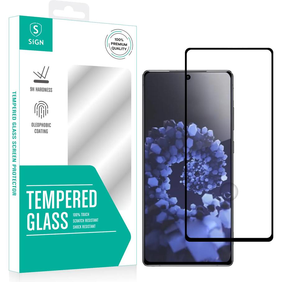SIGN Protezione dello schermo a copertura totale Vetro temperato Samsung Galaxy S22 Plus 5G (Samsung Galaxy S22 5G), Pellicola protettiva smartphone