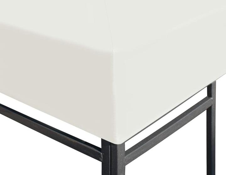 Actual product image vidaXL Pavilion roof 310 g/m² 3x3 m cream white (300 cm, 300 cm)