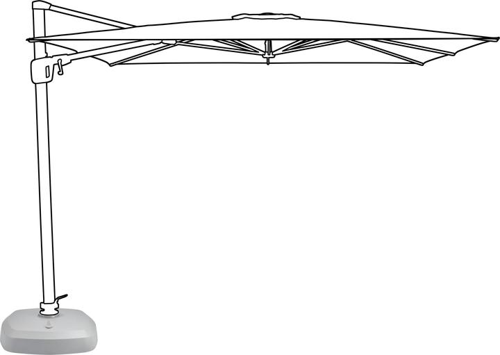 Immagine prodotto Suncomfort by Glatz Base per rotoli Maxi fino a 120 kg, per Varioflex, Sunflex Familyflex, base riempibile con 4 rotelle