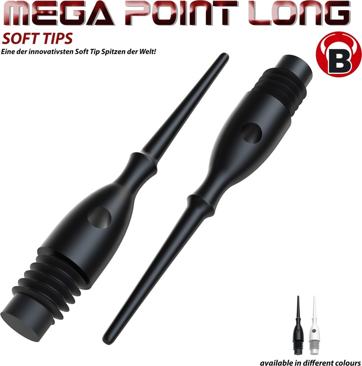 Produktbild Bull's Mega Point Tips Long 6mm(2BA)