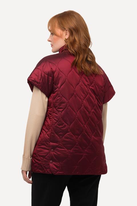 Produktbild Ulla Popken Steppweste, Two-Tone, Stehkragen, Zipptaschen, ärmellos (42, 44)