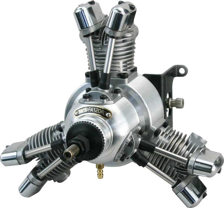 Image du produit Saito fa-120r3 moteur en étoile à 3 cylindres moteur 4t
