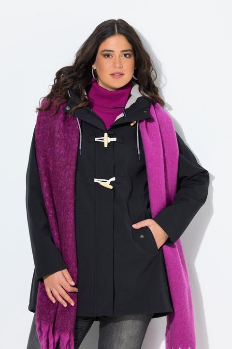 Produktbild Ulla Popken HYPRAR Softshelljacke, wasserabweisend, Knebelknöpfe (54)