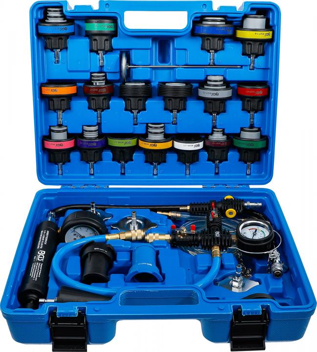 Immagine prodotto BGS Set per test pressione sistemi di raffreddamento incl. strumenti di riempimento 28 pz.
