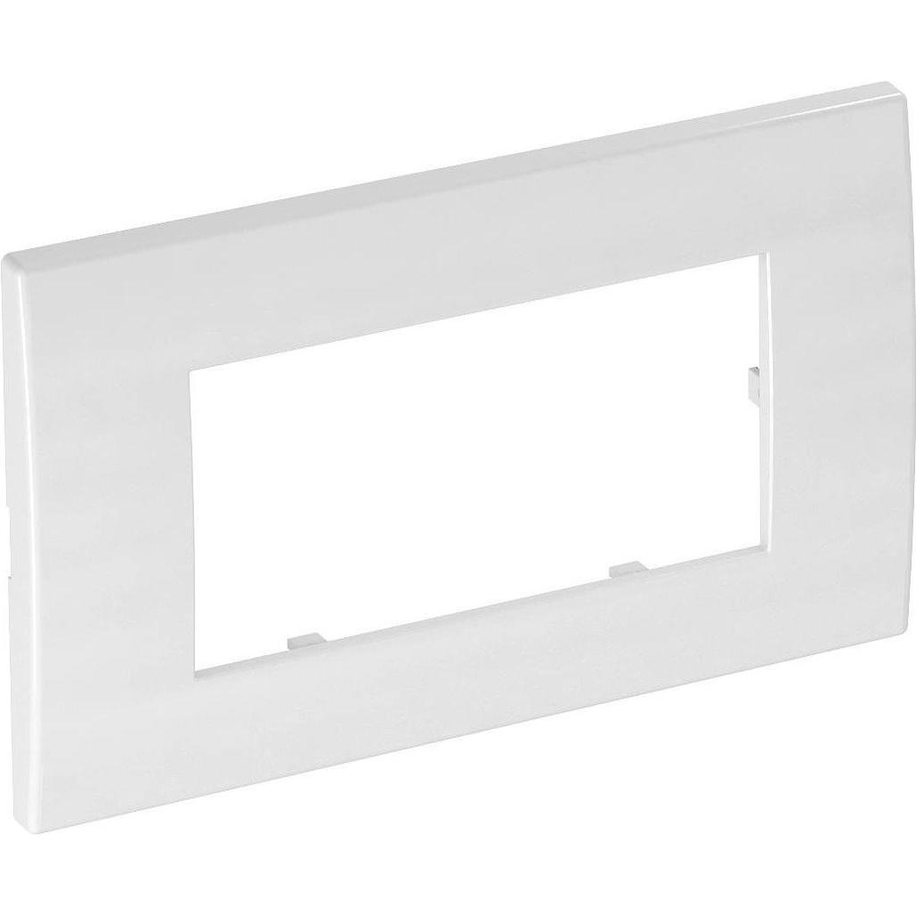 OBO Bettermann, Zubehör Schalterprogramm, AR45-F2 RW Abdeckrahmen Modul 45 2fach 84x140mm PC rws RAL9010 6119342