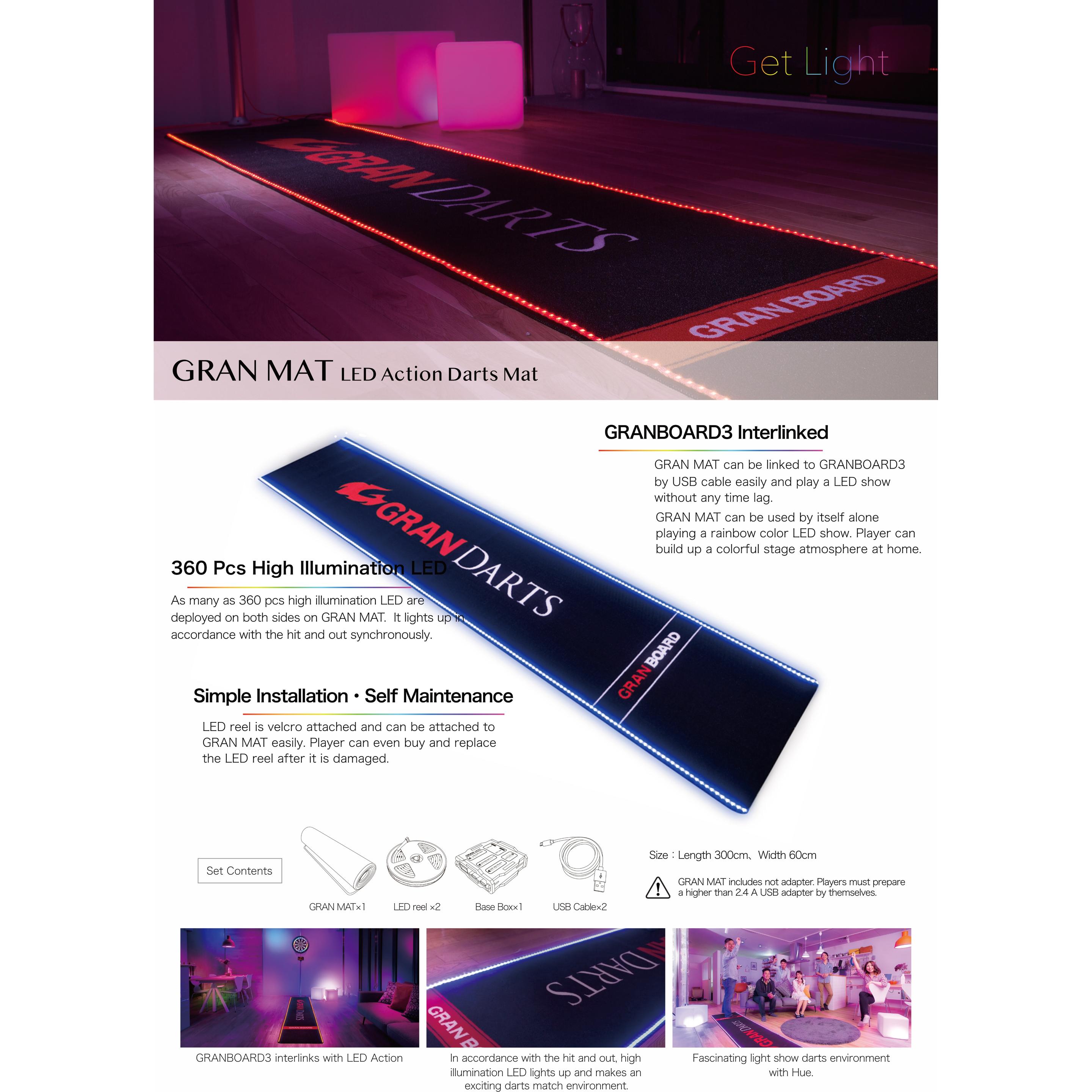 Thumbnail - Granboard Led Dart Mat